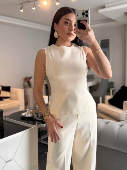 Pelerin Bluz Pantolon Takım