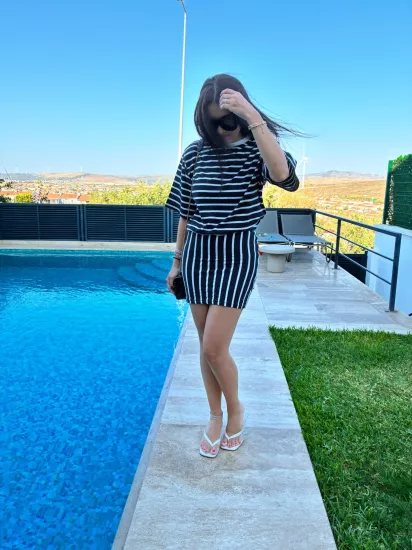 Çizgili elbise 