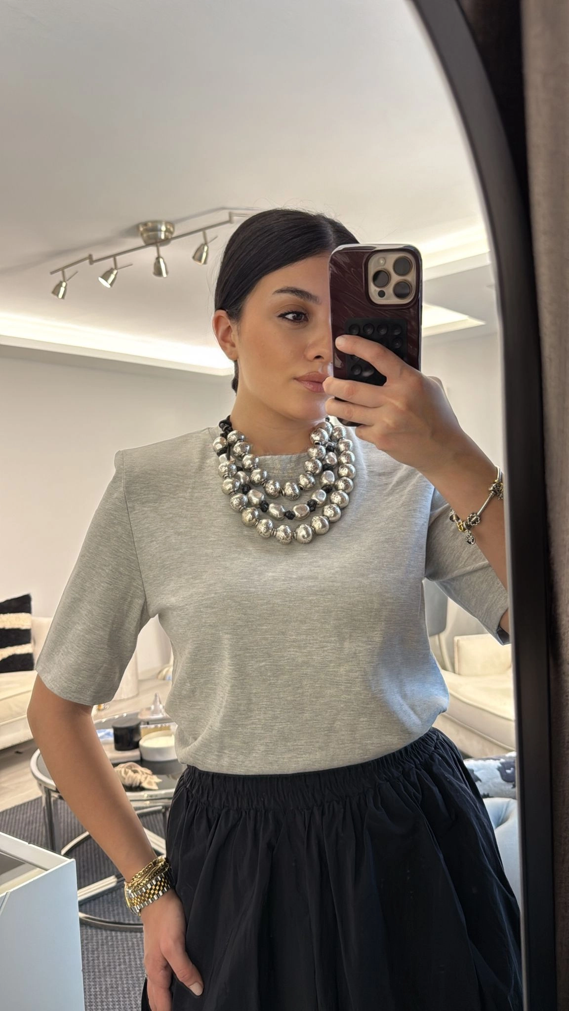 Vatkalı Kısa Kol T-Shirt